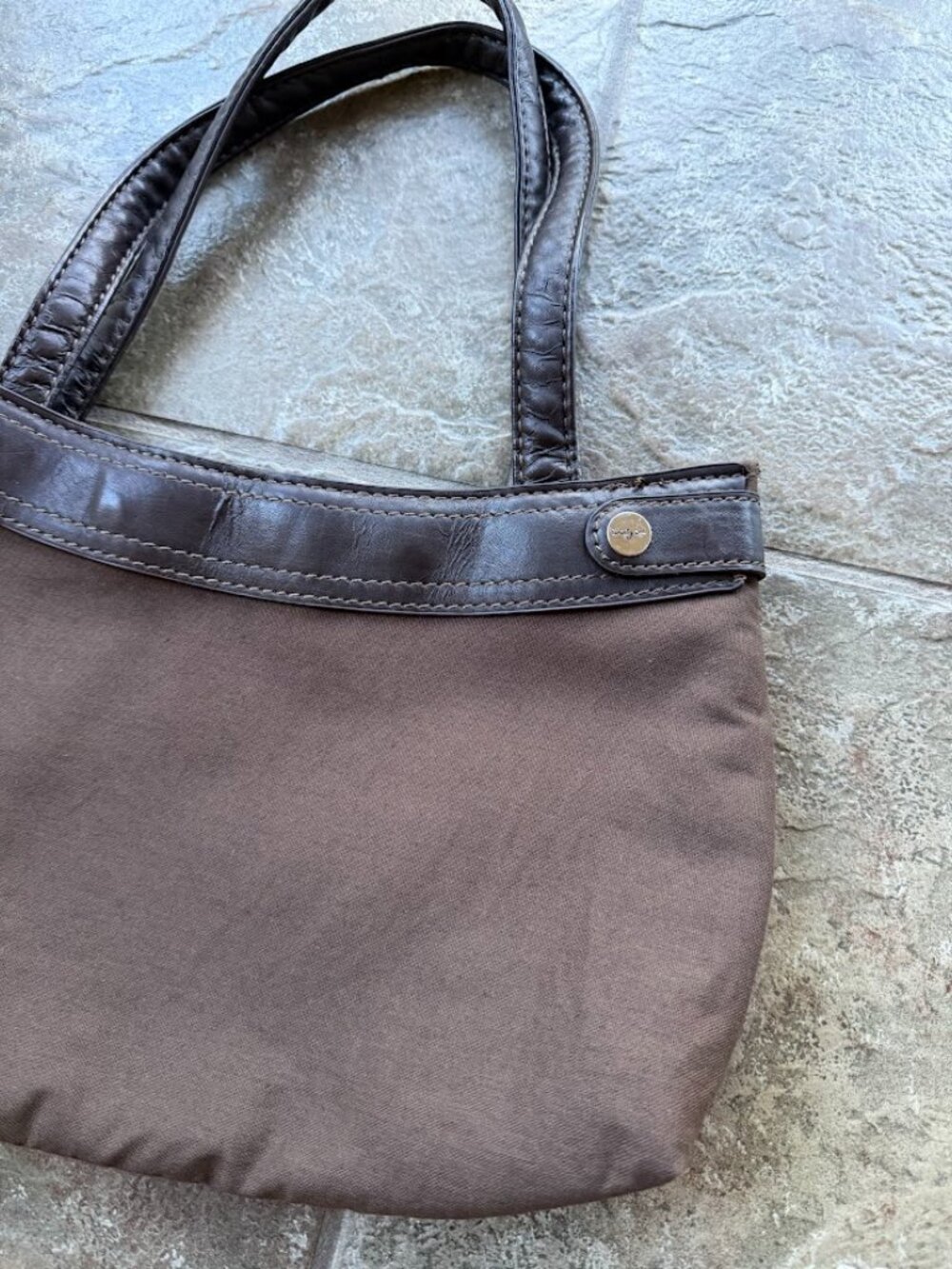 Thirty-One Skirt Purse Brown Hobo Bag & Paisley Interchangeable Cover Set - Picture 2 of 6
